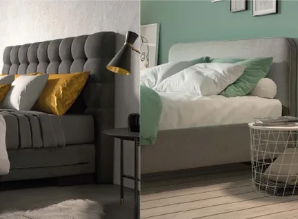 The difference between a boxspring and a slatted base. How to choose between the two.