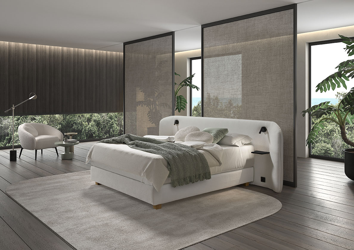 Boxspring Grand-200 CM-160 CM-BS1-Vlak