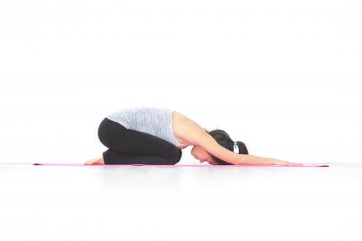 Yoga-houding-plat